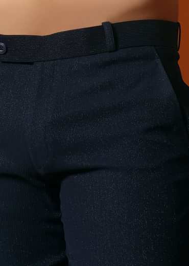 Navy Blue Jodhpuri Suit For Men