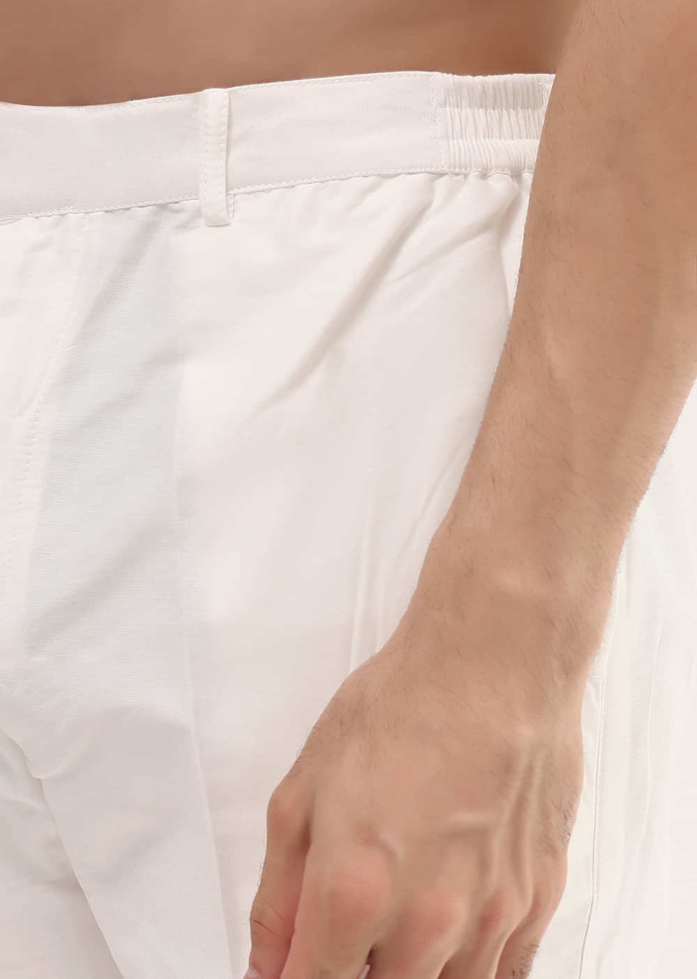 Navy Blue Linen Kurta Set In Resham Work For Men