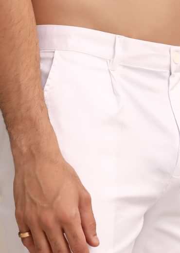 Navy Blue Linen Kurta Set With Floral Resham Handwork