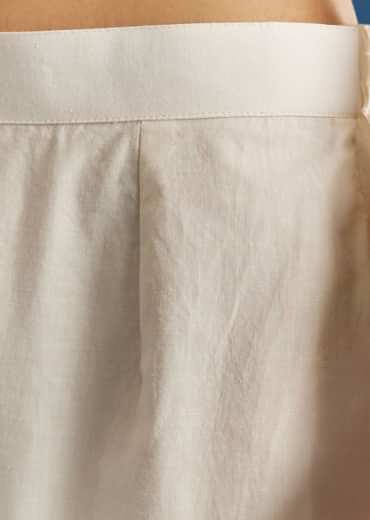 Off White Block Print Anarkali And Dupatta Set With Gotta Lace Detailing