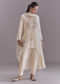 Off White Silk Kurta Set With Embroidery