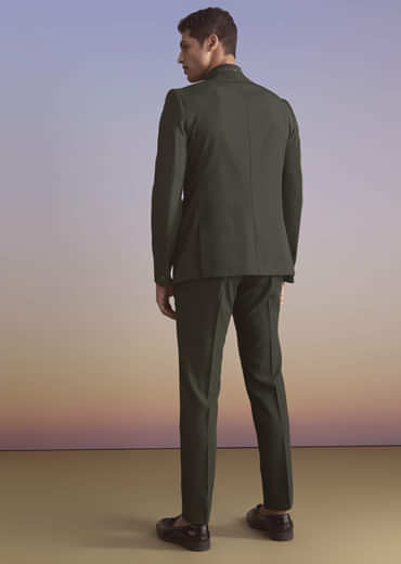 Olive Jodhpuri Suit For Men With Resham Work