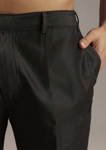 Olive Rayon Groomsman Sherwani With Intricate Hand Embroidery