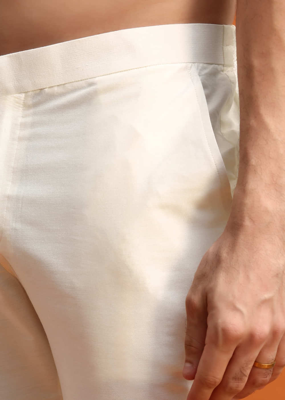 Olive Green Silk Kurta Jacket Set With Mirror Work