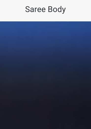 Ombre Blue Satin Saree With Fancy Organza Ruffle Blouse