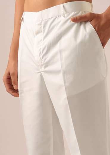 Ombre Yellow Jacket And Kurta Set with Mirror Work