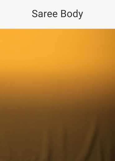 Ombre Yellow Satin Saree With Cut Work Belt