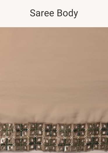 Onion Pink Foil Printed Saree And Blouse In Organza