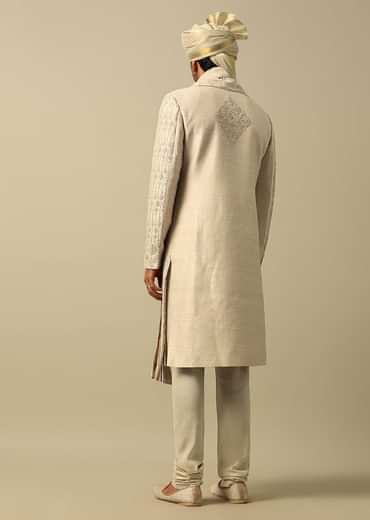 Opulent Gold Embroidered Sherwani Set