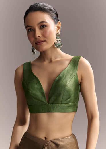 Orange Cotton Saree With Hand Painted Motifs And Green Border