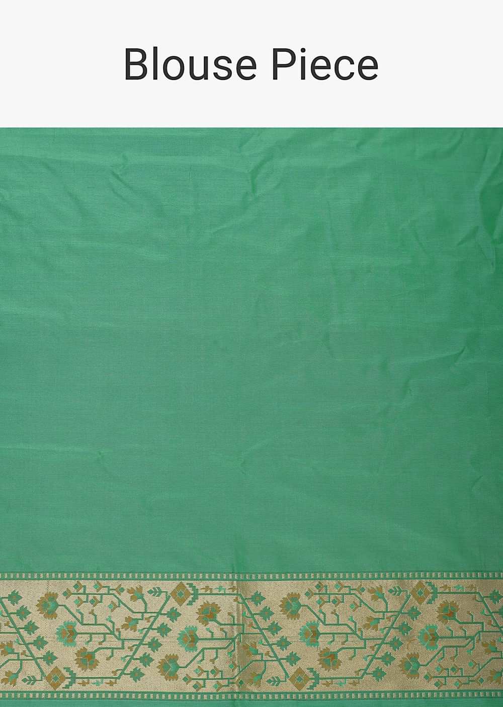 Parrot Green Katan Silk Banarasi Ikat Patola Weave Saree With Unstitched Blouse Piece