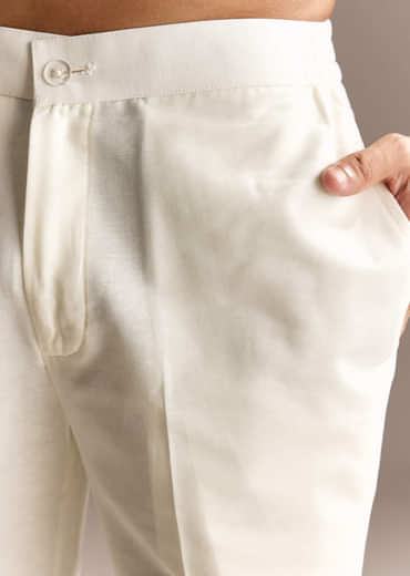 Pastel Green Mirror Work Kurta Set