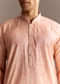 Peach Chanderi Kurta Set