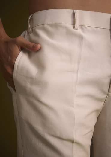 Peach Cotton Silk Jacket Set With Multi Color Resham Floral Embroidery