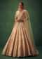 Peach Hand Embroidered Sequin And Zari Work Lehenga Set