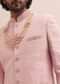 Peach Lucknowi Sherwani In Silk For Men