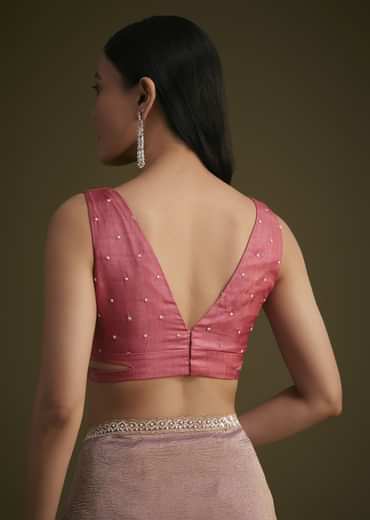 Peach Triple Shaded Tissue Saree