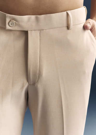 Peach Viscose Jodhpuri Suit For Men With Hand Embroidery