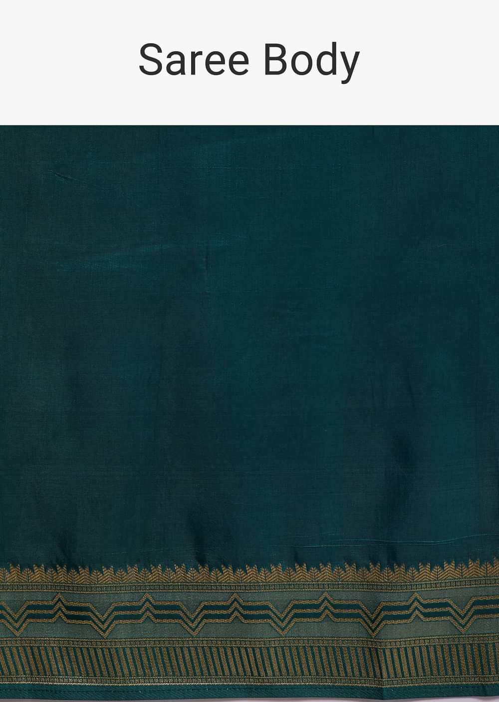 Peacock Blue Dola Silk Saree With All Over Zari Weaving