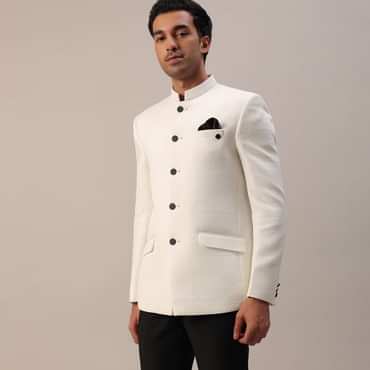 Pearl White Jodhpuri Set