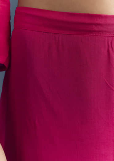 Pink Chinon Anarkali Suit With Sequins And Resham Embroidery