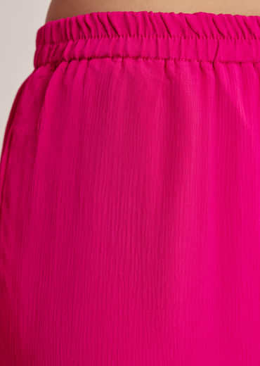 Pink Chinon Kaftan Kurta Set With Zardosi And Thread Work