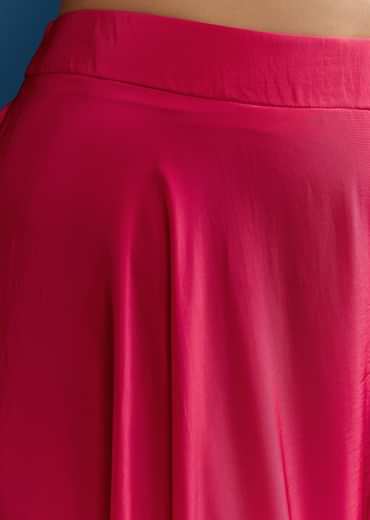 Pink Crop Top Palazzo Set With Zardosi Jacket