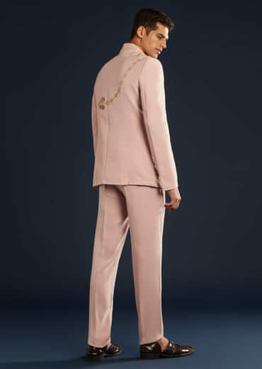 Pink Jodhpuri With Sequin Cutdana Embellishment