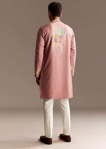 Pink Mirror Kurta Set