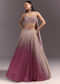 Pink Ombre Lehenga Dupatta Set With Heavily Worked Blouse