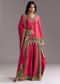 Pink Printed Palazzo Set With Dupatta