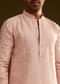 Pink Silk Embroidered Kurta Set