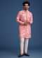 Pink Silk Floral Printed Kurta Set