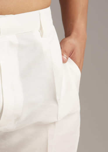 Pink Silk Kurta Set For Men With Mirror And Thread Work