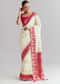 Pink Silk Woven Saree With Brocade Work