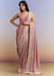Pink Tissue Silk Saree With Heavy Hand Work