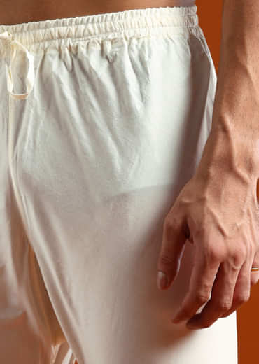 Pink Viscose Kurta Set For Men With Heavy Hand Embroidery