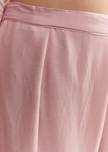 Pink Chinon Palazzo Suit With Cutdana And Sequins Work