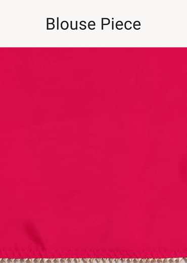 Pink Dola Silk Woven Saree And Gota Patti Border With Unstitched Blouse