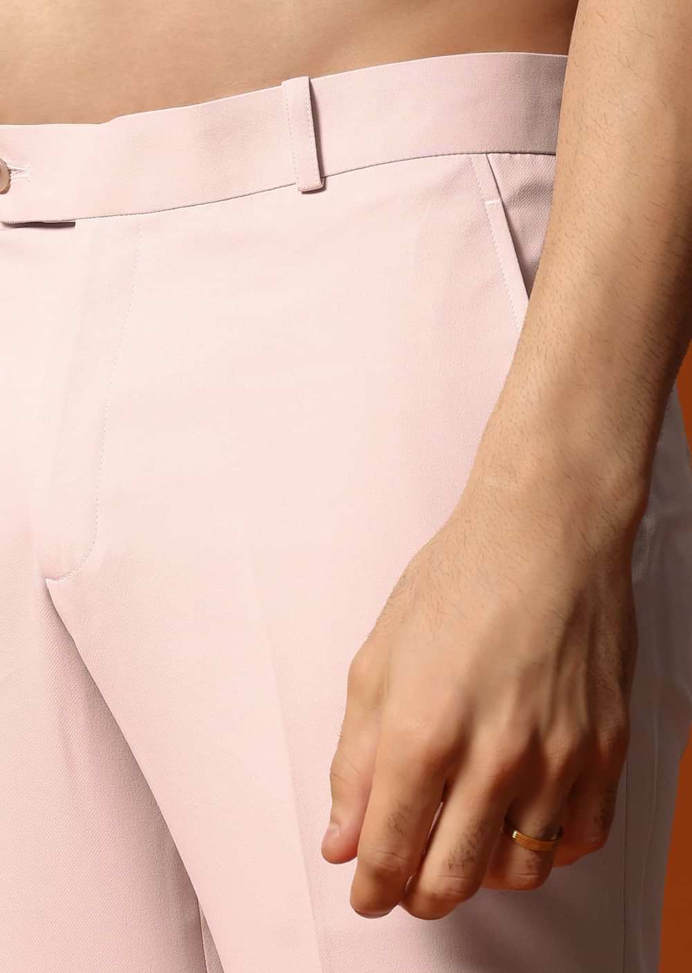 Pink Jodhpuri Set In Resham Work For Men