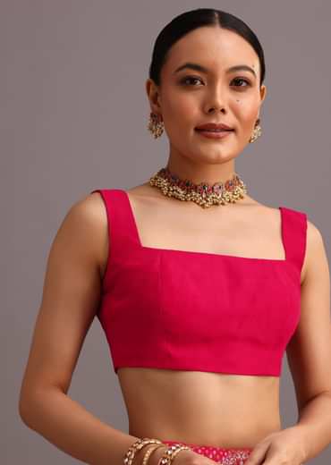 Pink Khaddi Georgette Woven Saree With Gotta Patti Border