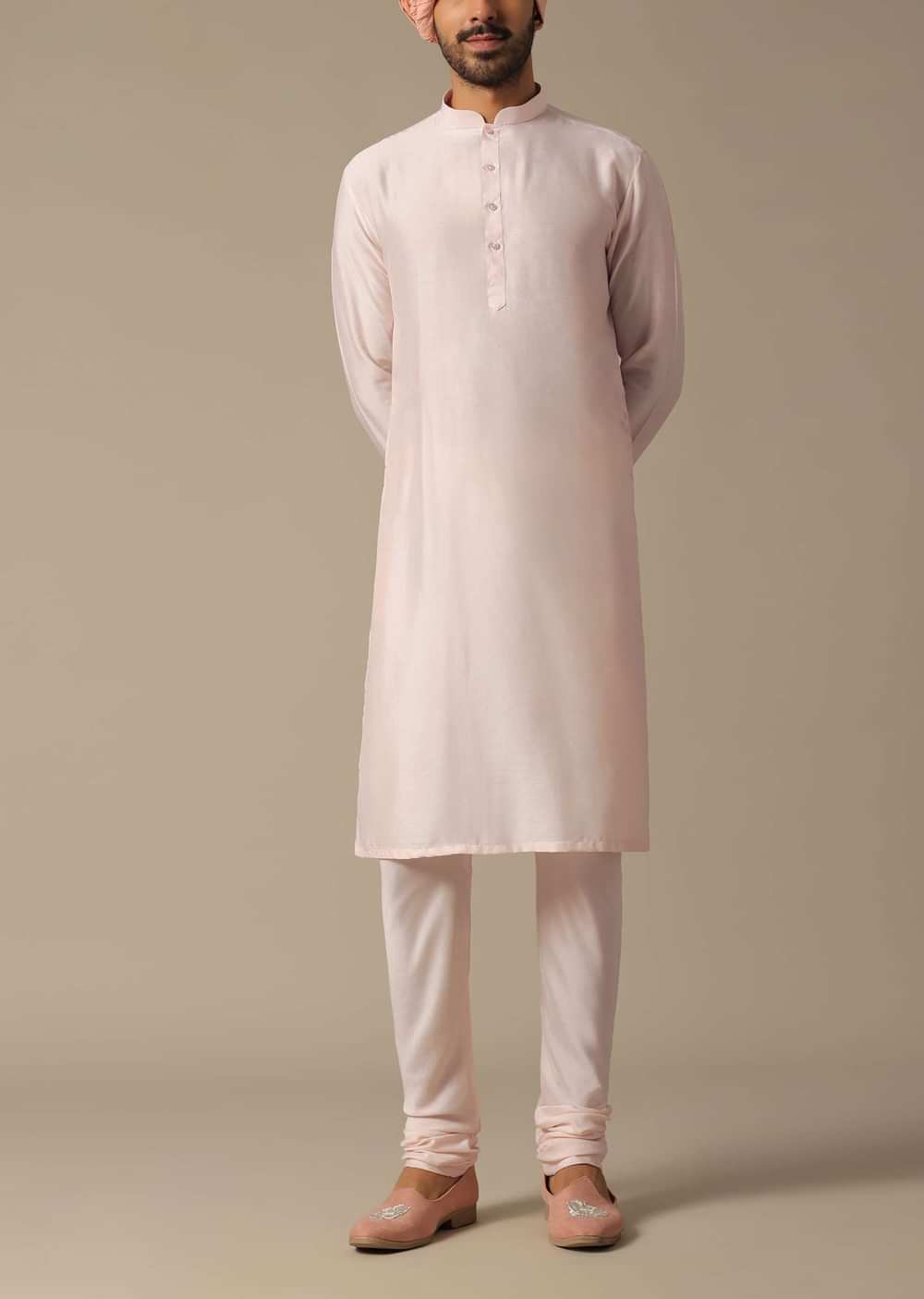 Pink Opulence Sherwani Set For Grooms