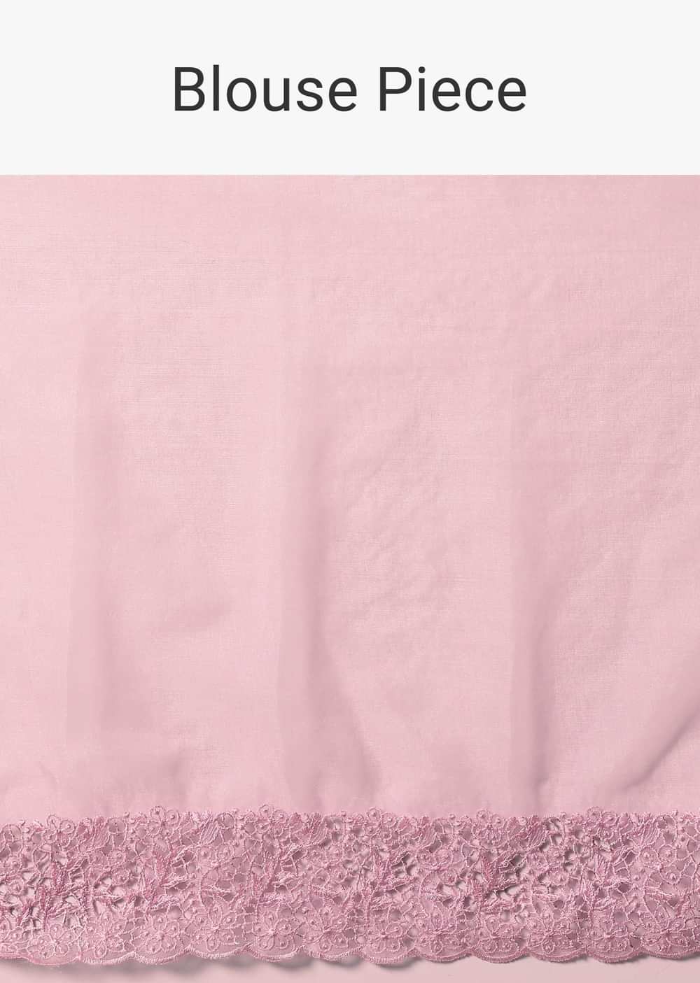 Pink Organza Saree With Unstitched Blouse