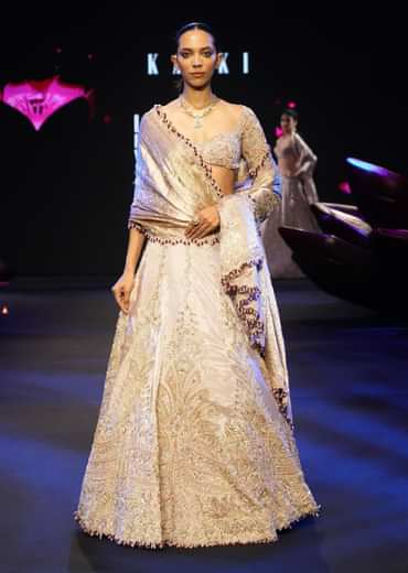 Pink Raw Silk Hand Work Lehenga Choli With Dupatta