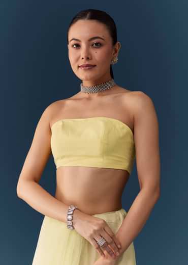 Pista Green Net Saree with Blouse Fabric