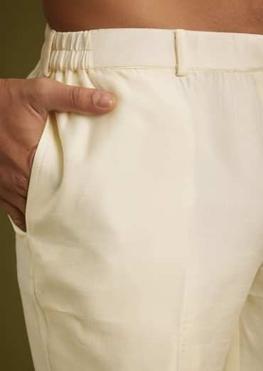 Pista Ombre Green Silk Kurta Jacket Set With Thread Work