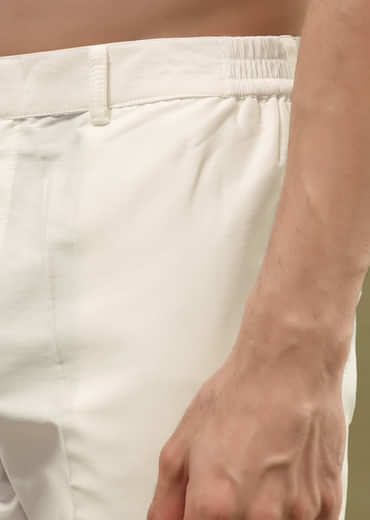 Pista Green Bud Embroidered Silk Kurta Set For Men