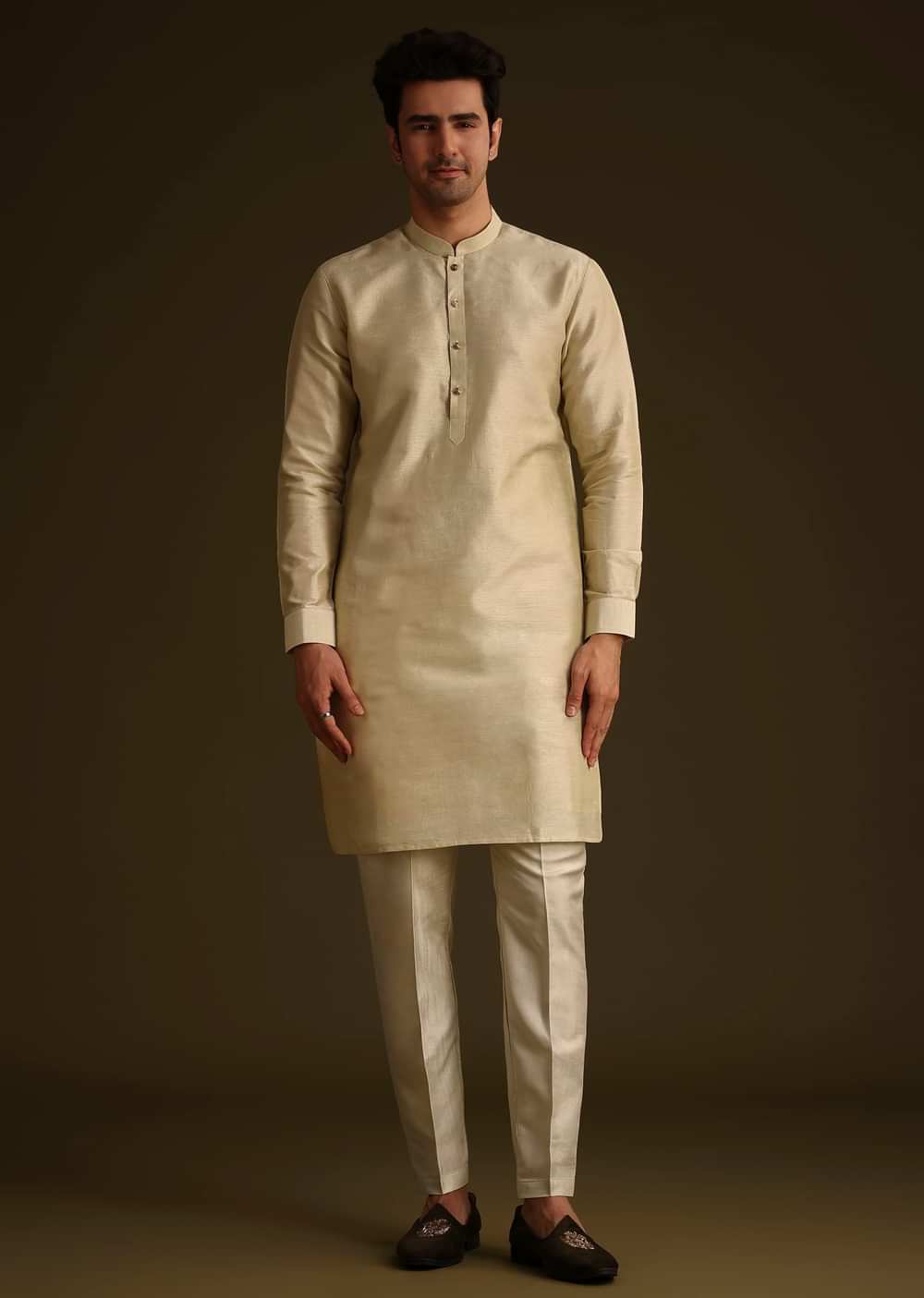 Pista Green Floral Embroidered Jacket Set