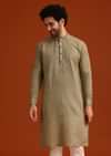 Pista Green Hand Work Kurta And Pant Set