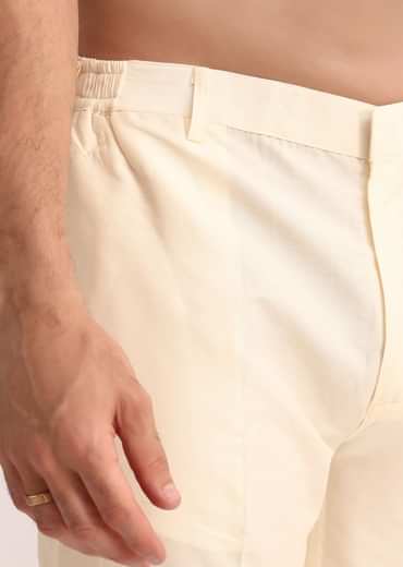 Pista Green Printed Kurta Set With Mirror Work